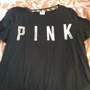 VS Pink Black Tshirt